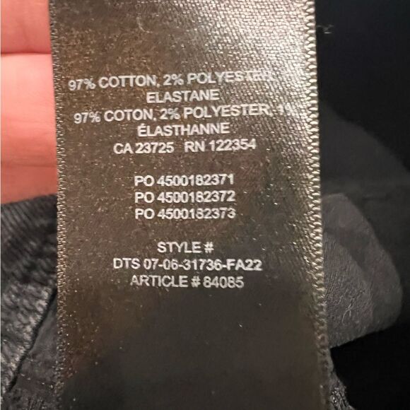 Wilfred Free Black Cargo Pants Women Size 6 Modern Utility Straight Leg Twill - Picture 11 of 11